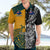 Custom New Zealand And Australia Rugby Hawaiian Shirt Wallabies Kiwi Silver Fern 2023 World Cup - Wonder Print Shop