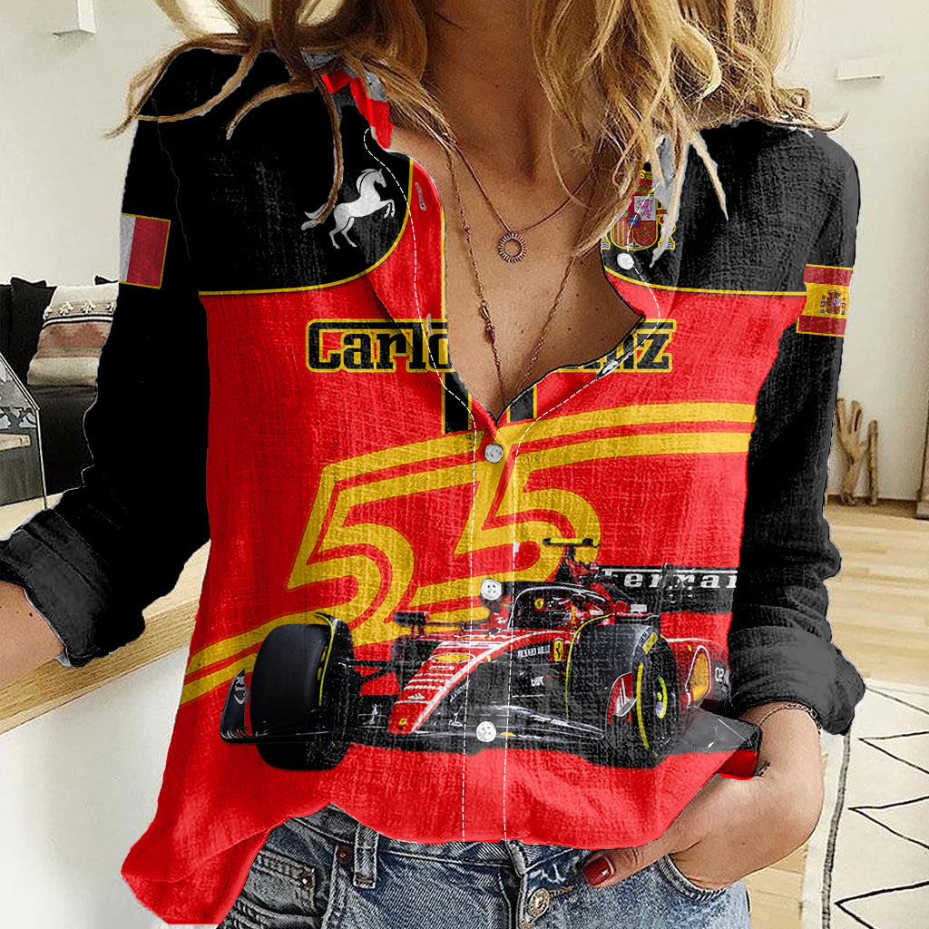 personalised-carlos-sainz-55-women-casual-shirt-2023-singapore-gp