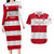 Custom England Rugby Couples Matching Long Sleeve Bodycon Dress and Hawaiian Shirt The Red Rose Champion World Cup 2023 - Wonder Print Shop