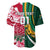 Custom South Africa and England Rugby Baseball Jersey The Red Rose Protea Pattern - Wonder Print Shop