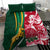 Custom South Africa and England Rugby Bedding Set The Red Rose Protea Pattern - Wonder Print Shop