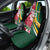 Custom South Africa and England Rugby Car Seat Cover The Red Rose Protea Pattern - Wonder Print Shop