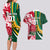 Custom South Africa and England Rugby Couples Matching Long Sleeve Bodycon Dress and Hawaiian Shirt The Red Rose Protea Pattern - Wonder Print Shop