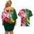 Custom South Africa and England Rugby Couples Matching Off Shoulder Short Dress and Hawaiian Shirt The Red Rose Protea Pattern - Wonder Print Shop