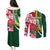 Custom South Africa and England Rugby Couples Matching Puletasi Dress and Long Sleeve Button Shirt The Red Rose Protea Pattern - Wonder Print Shop