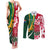 Custom South Africa and England Rugby Couples Matching Tank Maxi Dress and Long Sleeve Button Shirt The Red Rose Protea Pattern - Wonder Print Shop