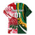 Custom South Africa and England Rugby Family Matching Long Sleeve Bodycon Dress and Hawaiian Shirt The Red Rose Protea Pattern - Wonder Print Shop