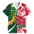 Custom South Africa and England Rugby Family Matching Mermaid Dress and Hawaiian Shirt The Red Rose Protea Pattern - Wonder Print Shop