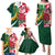 Custom South Africa and England Rugby Family Matching Puletasi Dress and Hawaiian Shirt The Red Rose Protea Pattern - Wonder Print Shop