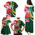 Custom South Africa and England Rugby Family Matching Puletasi Dress and Hawaiian Shirt The Red Rose Protea Pattern - Wonder Print Shop