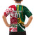 Custom South Africa and England Rugby Family Matching Short Sleeve Bodycon Dress and Hawaiian Shirt The Red Rose Protea Pattern - Wonder Print Shop