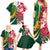 Custom South Africa and England Rugby Family Matching Summer Maxi Dress and Hawaiian Shirt The Red Rose Protea Pattern - Wonder Print Shop