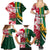 Custom South Africa and England Rugby Family Matching Summer Maxi Dress and Hawaiian Shirt The Red Rose Protea Pattern - Wonder Print Shop