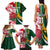 Custom South Africa and England Rugby Family Matching Tank Maxi Dress and Hawaiian Shirt The Red Rose Protea Pattern - Wonder Print Shop