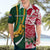 Custom South Africa and England Rugby Hawaiian Shirt The Red Rose Protea Pattern - Wonder Print Shop