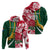 Custom South Africa and England Rugby Hoodie The Red Rose Protea Pattern - Wonder Print Shop