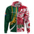 Custom South Africa and England Rugby Hoodie The Red Rose Protea Pattern - Wonder Print Shop