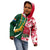 Custom South Africa and England Rugby Kid Hoodie The Red Rose Protea Pattern - Wonder Print Shop