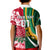 Custom South Africa and England Rugby Kid Polo Shirt The Red Rose Protea Pattern - Wonder Print Shop