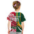 Custom South Africa and England Rugby Kid T Shirt The Red Rose Protea Pattern - Wonder Print Shop