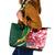 Custom South Africa and England Rugby Leather Tote Bag The Red Rose Protea Pattern - Wonder Print Shop