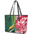 Custom South Africa and England Rugby Leather Tote Bag The Red Rose Protea Pattern - Wonder Print Shop