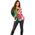 Custom South Africa and England Rugby Off Shoulder Sweater The Red Rose Protea Pattern - Wonder Print Shop