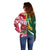 Custom South Africa and England Rugby Off Shoulder Sweater The Red Rose Protea Pattern - Wonder Print Shop