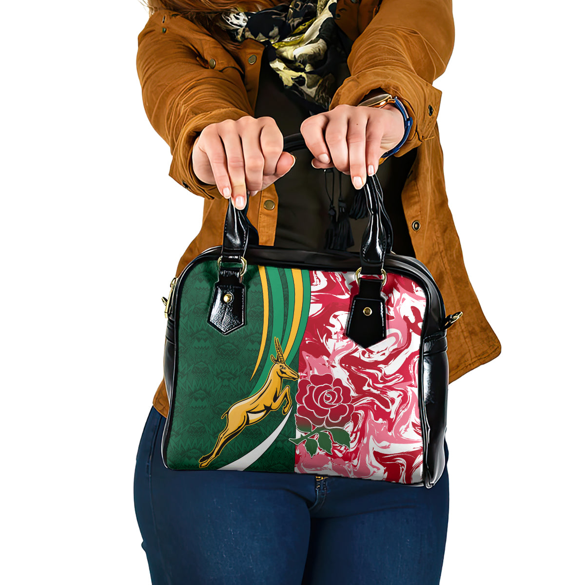 custom-south-africa-and-england-rugby-shoulder-handbag-the-red-rose-protea-pattern