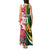 Custom South Africa and England Rugby Tank Maxi Dress The Red Rose Protea Pattern - Wonder Print Shop