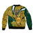 Custom South Africa Rugby Bomber Jacket Come On Bokke Champion World Cup 2023 - Wonder Print Shop