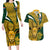 Custom South Africa Rugby Couples Matching Long Sleeve Bodycon Dress and Hawaiian Shirt Come On Bokke Champion World Cup 2023 - Wonder Print Shop