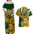 Custom South Africa Rugby Couples Matching Off Shoulder Maxi Dress and Hawaiian Shirt Come On Bokke Champion World Cup 2023 - Wonder Print Shop