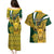 Custom South Africa Rugby Couples Matching Puletasi Dress and Hawaiian Shirt Come On Bokke Champion World Cup 2023 - Wonder Print Shop