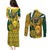 Custom South Africa Rugby Couples Matching Puletasi Dress and Long Sleeve Button Shirt Come On Bokke Champion World Cup 2023 - Wonder Print Shop