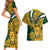 Custom South Africa Rugby Couples Matching Short Sleeve Bodycon Dress and Hawaiian Shirt Come On Bokke Champion World Cup 2023 - Wonder Print Shop