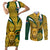 Custom South Africa Rugby Couples Matching Short Sleeve Bodycon Dress and Long Sleeve Button Shirt Come On Bokke Champion World Cup 2023 - Wonder Print Shop