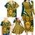 Custom South Africa Rugby Family Matching Long Sleeve Bodycon Dress and Hawaiian Shirt Come On Bokke Champion World Cup 2023 - Wonder Print Shop