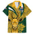 Custom South Africa Rugby Family Matching Long Sleeve Bodycon Dress and Hawaiian Shirt Come On Bokke Champion World Cup 2023 - Wonder Print Shop