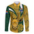 Custom South Africa Rugby Family Matching Long Sleeve Bodycon Dress and Hawaiian Shirt Come On Bokke Champion World Cup 2023 - Wonder Print Shop