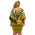 Custom South Africa Rugby Family Matching Off Shoulder Short Dress and Hawaiian Shirt Come On Bokke Champion World Cup 2023 - Wonder Print Shop