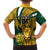 Custom South Africa Rugby Family Matching Short Sleeve Bodycon Dress and Hawaiian Shirt Come On Bokke Champion World Cup 2023 - Wonder Print Shop