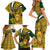 Custom South Africa Rugby Family Matching Short Sleeve Bodycon Dress and Hawaiian Shirt Come On Bokke Champion World Cup 2023 - Wonder Print Shop