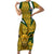 Custom South Africa Rugby Family Matching Short Sleeve Bodycon Dress and Hawaiian Shirt Come On Bokke Champion World Cup 2023 - Wonder Print Shop