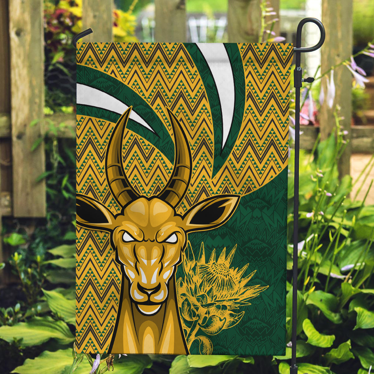 Custom South Africa Rugby Garden Flag Come On Bokke Champion World Cup 2023 - Wonder Print Shop