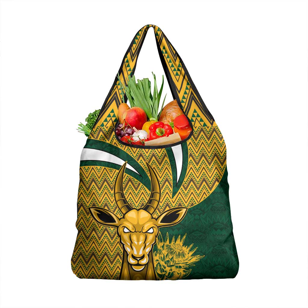 Custom South Africa Rugby Grocery Bag Come On Bokke Champion World Cup 2023