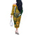 Custom South Africa Rugby Off The Shoulder Long Sleeve Dress Come On Bokke Champion World Cup 2023 - Wonder Print Shop