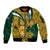 Custom South Africa Rugby Sleeve Zip Bomber Jacket Come On Bokke Champion World Cup 2023 - Wonder Print Shop