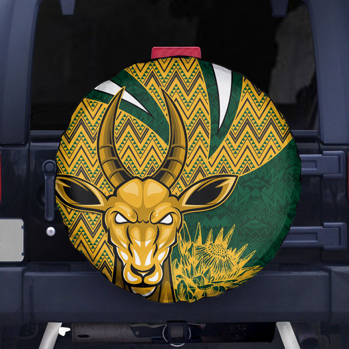 Custom South Africa Rugby Spare Tire Cover Come On Bokke Champion World Cup 2023 - Wonder Print Shop