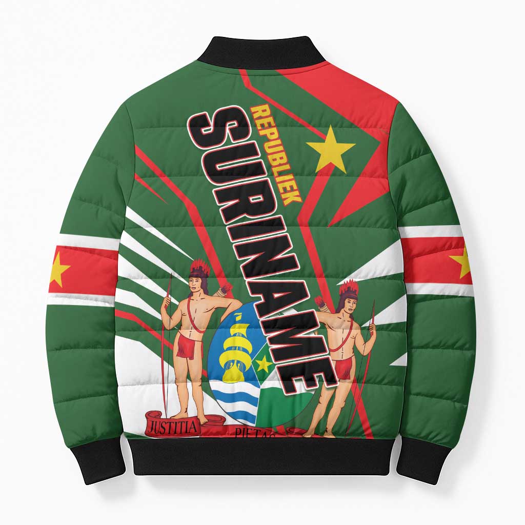 Republiek Suriname Bomber Puffer Jacket Special Edition - Wonder Print Shop
